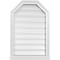 Ekena Millwork Octagonal Top Surface Mount PVC Gable Vent w/ 2"W x 2"P Brickmould Sill Frame, 20"W x 30"H GVPOT20X3003SF - alternate 1